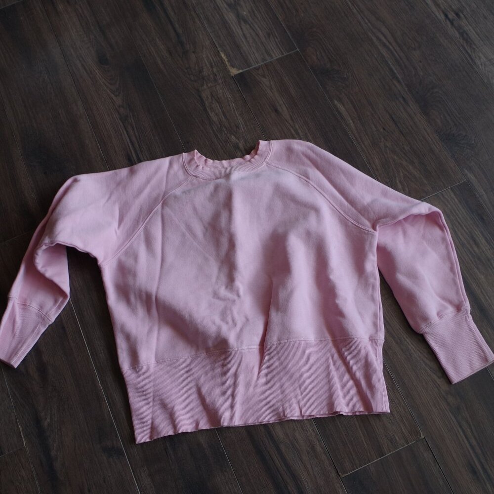 Baby Pink Sweat Shirt Cropped